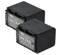 2 x vhbw Battery Set 1300mAh for Camcorder Camera Sony DCR-DVD850E, HDR-CX520E, HDR-CX110E, DCR-SR37E, HDR-CX520VE, HDR-CX115E, DCR-SR38E