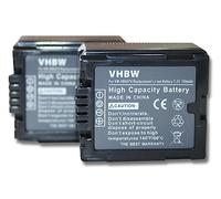 2 x vhbw Battery Set 700mAh for Camcorder Camera Panasonic SDR-H20, H40, H50, H60, H80, H90, H250, H280, VDR-D50, D160, D220, D310, NV-GS320, GS330