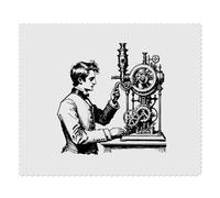 2 x 'Victorian Inventor' Microfibre Lens/Glasses Cleaning Cloths (LC00026608)