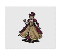 2 x 'Victorian Steampunk Attire Pixel Art' Microfibre Lens/Glasses Cleaning Cloths (LC00025730)