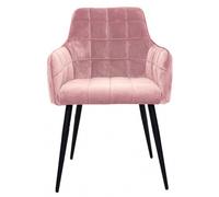 2 x Vienna Pink Fabric Dining Chair