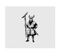 2 x 'Viking Warrior With Battle Axe' Microfibre Lens/Glasses Cleaning Cloths (LC00024574)