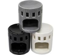 2 x Vintage Design Oil Burners - Melt Burner Ceramic Essential | Love Decor Pattern Granules Melt Wax Scented Diffuser Warmer | Home Bedroom Holder Candle Aromatherapy Fragrance Set Aroma Tart