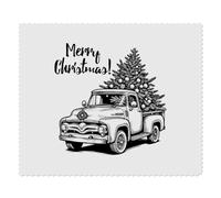 2 x 'Vintage Truck With Christmas Tree' Microfibre Lens/Glasses Cleaning Cloths (LC00028962)