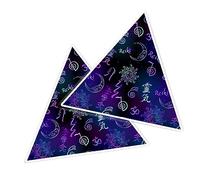 2 x Vinyl Stickers 10 cm - Triangle Shape Reiki Esotericist Energy Symbols Art Print Decal Laptop Tablet Luggage Car Wall Fridge Door Sticker #51889