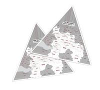 2 x Vinyl Stickers 10 cm - Triangle Shape Warrington District Art Print Decal Laptop Tablet Luggage Car Wall Fridge Door Sticker #55617