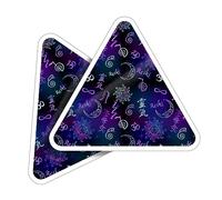 2 x Vinyl Stickers 7.5 cm - Triangle Shape Reiki Esotericist Energy Symbols Art Print Decal Laptop Tablet Luggage Car Wall Fridge Door Sticker #51889