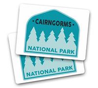 2 x Vinyl Stickers - Rectangle Shape 7.5x5cm Cairngorms National Park Scotland Art Print Decal Laptop Tablet Luggage Car Wall Fridge Door Sticker #60672