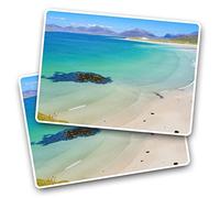 2 x Vinyl Stickers - Rectangle Shape 7.5x5cm Isle of Harris Outer Hebrides Scotland Art Print Decal Laptop Tablet Luggage Car Wall Fridge Door Sticker #51237
