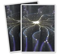 2 x Vinyl Stickers - Rectangle Shape 7x10cm - 3D Neuron Artificial Intelligence Computer Art Print Decal Laptop Tablet Luggage Car Bike Sticker #44003