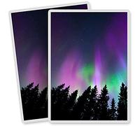 2 x Vinyl Stickers - Rectangle Shape 7x10cm - Aurora Borealis Northern Lights Sky Art Print Decal Laptop Tablet Luggage Car Bike Sticker #8431
