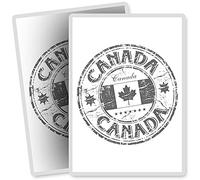 2 x Vinyl Stickers - Rectangle Shape 7x10cm - BW - Canada Canadian Flag Art Print Decal Laptop Tablet Luggage Car Bike Sticker #40605