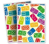 2 x Vinyl Stickers - Rectangle Shape 7x10cm - Dominoes Domino Retro Game Art Print Decal Laptop Tablet Luggage Car Bike Sticker #3243