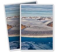 2 x Vinyl Stickers - Rectangle Shape 7x10cm - Greenland Glacier Landscape Art Print Decal Laptop Tablet Luggage Car Bike Sticker #3254