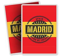 2 x Vinyl Stickers - Rectangle Shape 7x10cm - Madrid Spain Reino De España Travel Art Print Decal Laptop Tablet Luggage Car Bike Sticker #6014