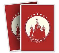 2 x Vinyl Stickers - Rectangle Shape 7x10cm - Russian Travel Stamp Russia Art Print Decal Laptop Tablet Luggage Car Bike Sticker #4690
