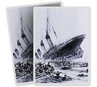 2 x Vinyl Stickers - Rectangle Shape 7x10cm - Sinking Titanic Ocean Liner Ship 1912 Art Print Decal Laptop Tablet Luggage Car Bike Sticker #46299