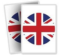 2 x Vinyl Stickers - Rectangle Shape 7x10cm - Union Jack UK British Flag England Art Print Decal Laptop Tablet Luggage Car Bike Sticker #9067