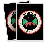 2 x Vinyl Stickers - Rectangle Shape 7x10cm - Vesuvius Volcano Italy Geology Art Print Decal Laptop Tablet Luggage Car Bike Sticker #10511