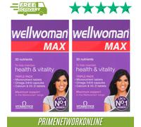 2 X Vitabiotics Wellwoman Max - 84 Tablets/Capsules 100% ORIGINAL ⭐⭐⭐⭐⭐