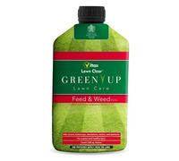2 X Vitax 1L Green Up Liquid Lawn Feed and Weed