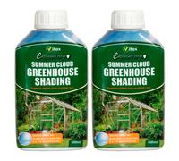 2 x Vitax 500ml Summer Cloud Greenhouse Shading