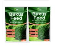 2 X Vitax Buxus Feed Fertiliser Plant Feed Hedges Or Containers Resealable Pouch 1Kg