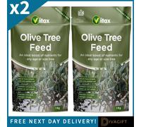 2 x VITAX OLIVE TREE FEED 900G FOOD FERTILISER BOOSTS FRUITING FOR ANY SIZE TREE