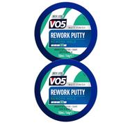 2 x VO5 Rework Putty Matt Finish 150ml - Flexible Hold for Bold Styles Pack of 2