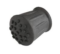 2 x Walking stick ferrule 15mm (7/8") black rubber