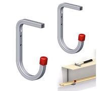 2 x Wall Mounted 50kg Storage Hooks with Shelf Support Bracket for Garages & Sheds