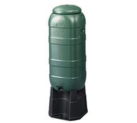 2 x Ward 100L Slimline Water Butt Set Including Tap - Green