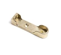 2 x Wardrobe EB Brass Plated Female TOP Fitting Socket Oval 75MM X 16MM