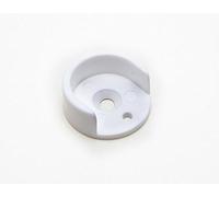 2 x Wardrobe White Round Style Plastic Rod Rail SOCKETS 16MM ID