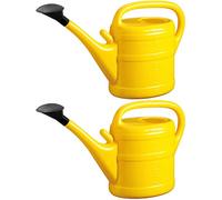 2 x Watering Can 10 L Yellow + 1 x Image Magnet! Flower Jug Plastic for Large and Small, Garden and Indoor Plants Watering Can Watering Can Watering Can 10 Litres Watering Can 10 Litres