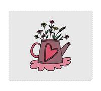 2 x 'Watering Can With Colourful Flowers' Microfibre Lens/Glasses Cleaning Cloths (LC00032290)