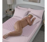 2 x Waterproof bed pad by GuardedSleep | Premium quality washable bed wetting sheet for adults or children with incontinence | Suitable for double and single size beds | Slip resistant (2, Pink)