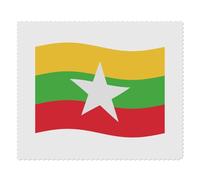 2 x 'Waving Burmese Flag' Microfibre Lens/Glasses Cleaning Cloths (LC00025734)