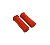 2 x WHEELBARROW ORANGE HANDLE GRIPS 30MM SOFT GRIP MADE IN UK