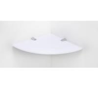 2 x White Acrylic Strong Corner Shelves 5mm Thick 200mm