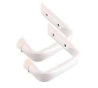 2 x White Jumbo Ladder Hooks / Large Garage Shed Storage Bikes Workshop Tools Garden