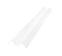 2 X White Rigid Angle 10mm X 10mm X 1 Metre