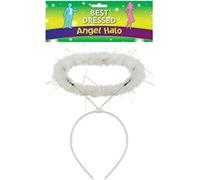 2 x White Sparkling Halo Headband Nativity Christmas Party Fancy Dress