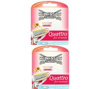 2 x Wilkinson Sword Quattro for Women Razor Blades - 2 Pack of 6 Blades