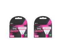 Wilkinson Sword Quattro Women Papaya & Peach Razor Blades - 3 pcs