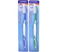 2 x Wisdom Smokers Extra Hard Brush Toothbrush (Previously Addis) Wisdom Smokers Extra Hard Toothbrush, Multicolour, Cleans and Whitens