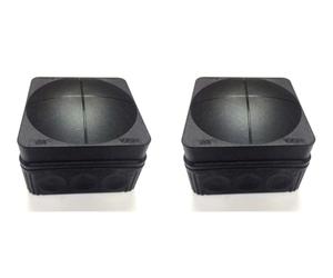 2 x Wiska 10061999 Weatherproof Electrical Junction Box IP65 76mm x 76mm x 51mm