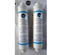 2 x Wpro Whirlpool universal fridge water filter USC100 for Rangemaster SXS