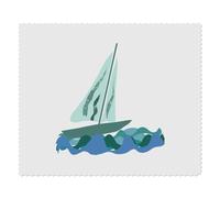 2 x 'Yacht On The Ocean' Microfibre Lens/Glasses Cleaning Cloths (LC00027032)