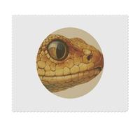 2 x 'Yellow Snake Head' Microfibre Lens/Glasses Cleaning Cloths (LC00031148)